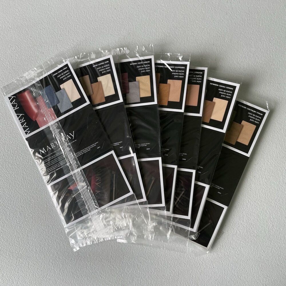 Mary Kay Makeup Color Card Samples One-Time Use Facial Makeup Kit Lot of 7